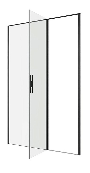 Душевая дверь в нишу Allen Brau Priority 3.31036.BBA 140 см, профиль черный браш, стекло прозрачное 
