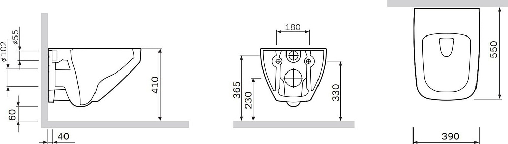 Унитаз подвесной AM.PM Inspire V2.0 C50A1700SC