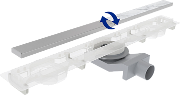 Душевой трап (лоток) Plumberia Selection PSM Modular 50 см, нержавеющая сталь матовая