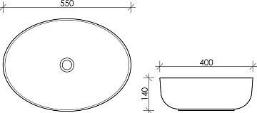 Накладная раковина Ceramicanova Element CN5002