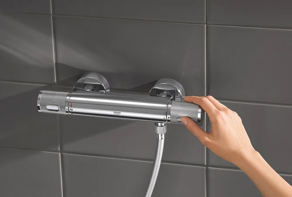 Термостатический смеситель Grohe Grohtherm 1000 Performance для душа Sancos — официальный сайт