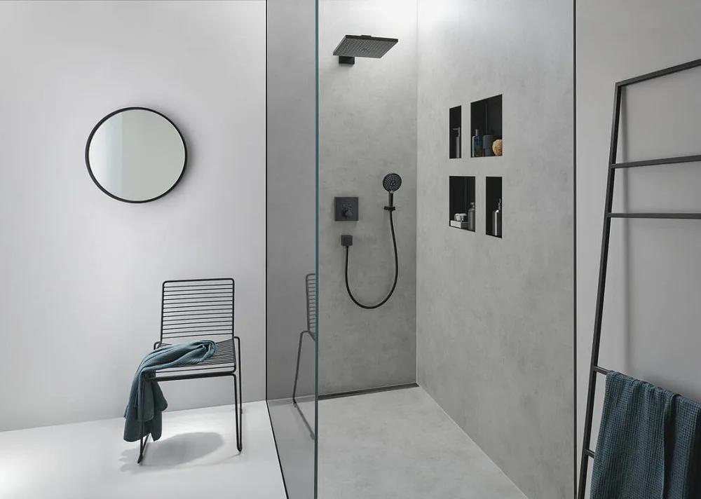 Душевая лейка Hansgrohe Raindance Select S 26530670 матовая черная Sancos — официальный сайт
