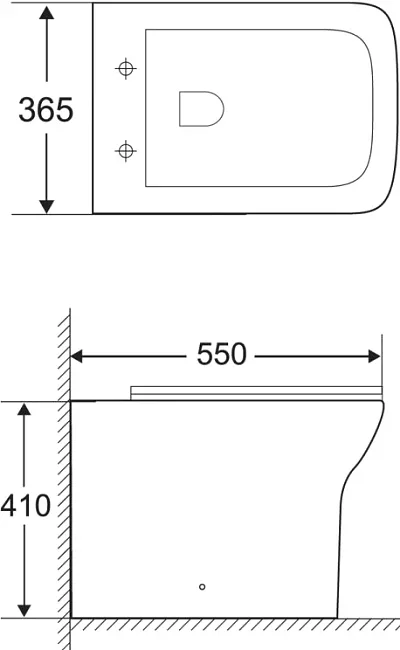 Чаша для унитаза приставного BelBagno Romano BB248CBR Sancos — Оригинал