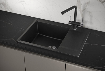 Мойка кухонная Granula Estetica 7003, шварц