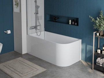 Акриловая ванна BelBagno 150x75 см, левая, BB712-1500-730-L