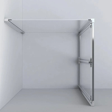 Душевой уголок Vincea Garda VSR-1G9080CL 80x90 см, профиль хром, стекло прозрачное