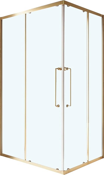 Душевой уголок Cezares Relax RELAX-304-AH-2-120/90-C-BORO 120x90, профиль брашированное золото