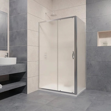 Душевой уголок RGW Passage PA-016+80 см 140x80x195 профиль хром, стекло матовое