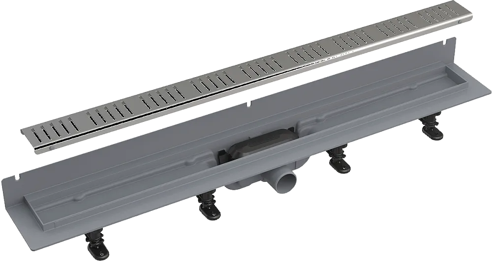 Душевой трап (лоток) AlcaPlast APZ30-750M с решеткой и опорами Sancos — официальный сайт