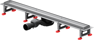 Душевой трап (лоток) AM.PM MasterFlow Tile 80 см, сталь матовая