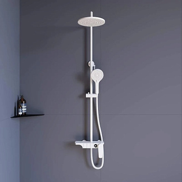 Душевая стойка RGW Shower Panels SP-33W, матовый белый