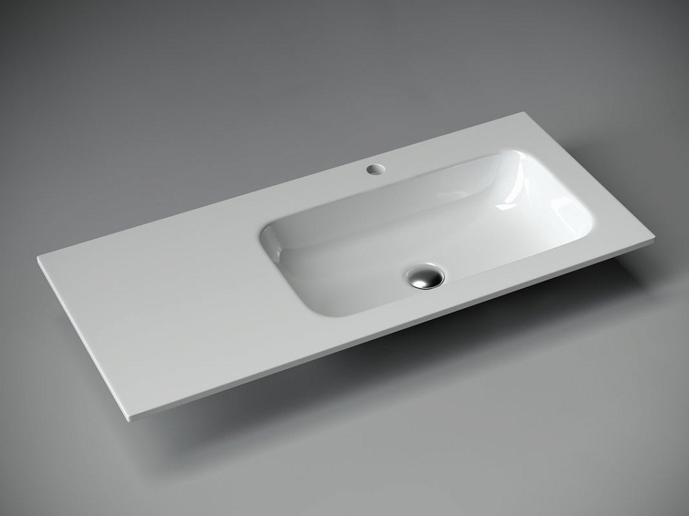 Тумба с раковиной Sancos Very 100 R bianco