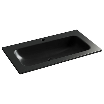 Мебельная раковина Ceramicanova Grace прямоугольная черная матовая 81 см CN7012MB