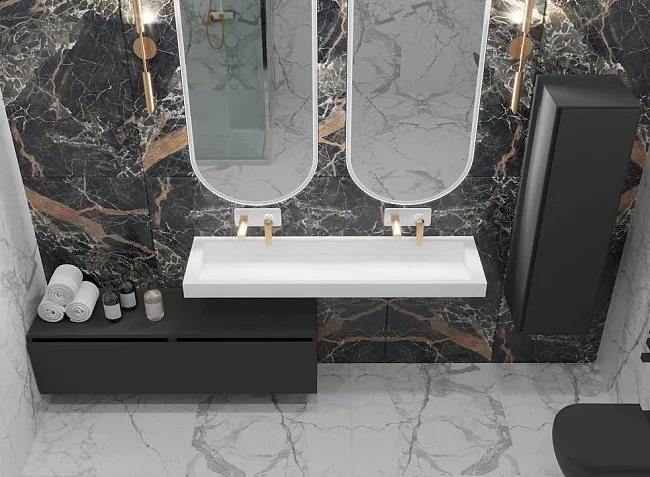 Тумба Armadi Art Flat Valessi Uno-S 140 антрацит матовый Sancos — Оригинал