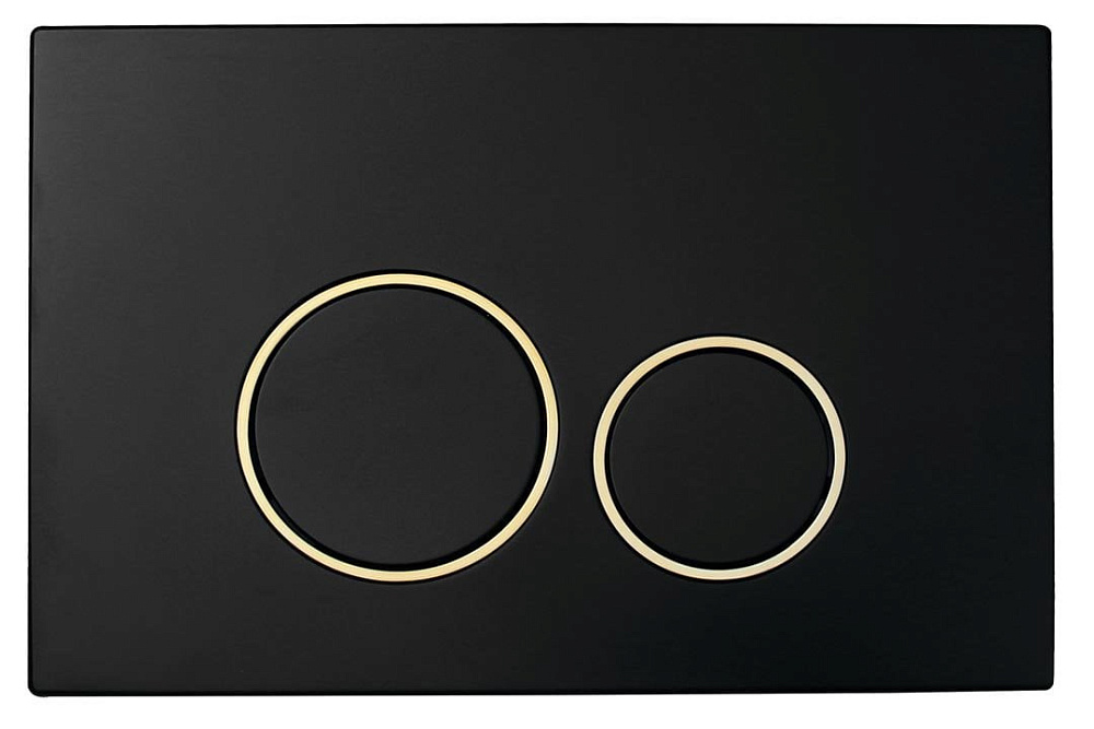 Кнопка смыва для инсталляции Boheme 663 пластик, цвет black, gold