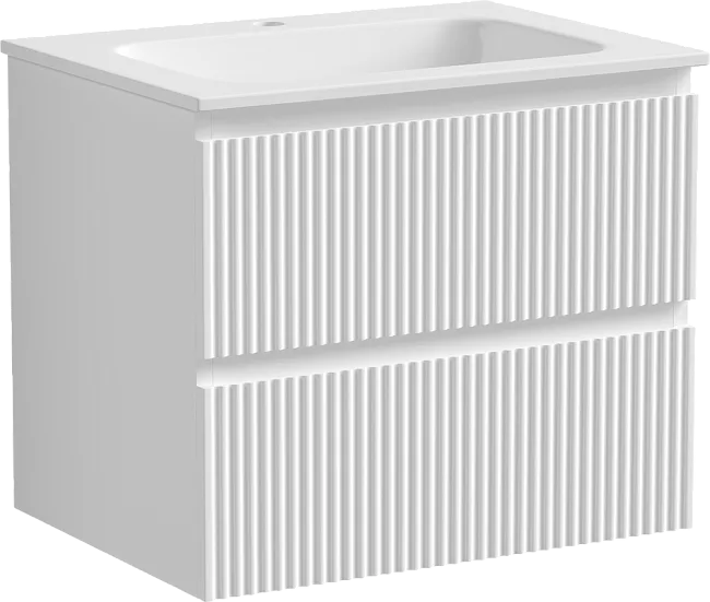Тумба под раковину Sancos Snob R 60 подвесная Bianco (белый), SNR60W Sancos — Оригинал