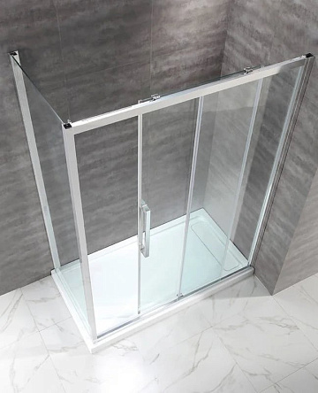 Душевой уголок Cezares Lux soft W AH1 150/100 C Cr IV