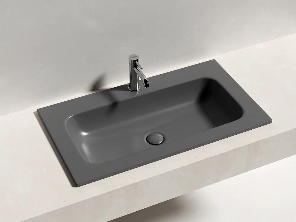 Мебельная раковина Ceramicanova Grace CN7012MDH, темный антрацит матовый Sancos — официальный сайт