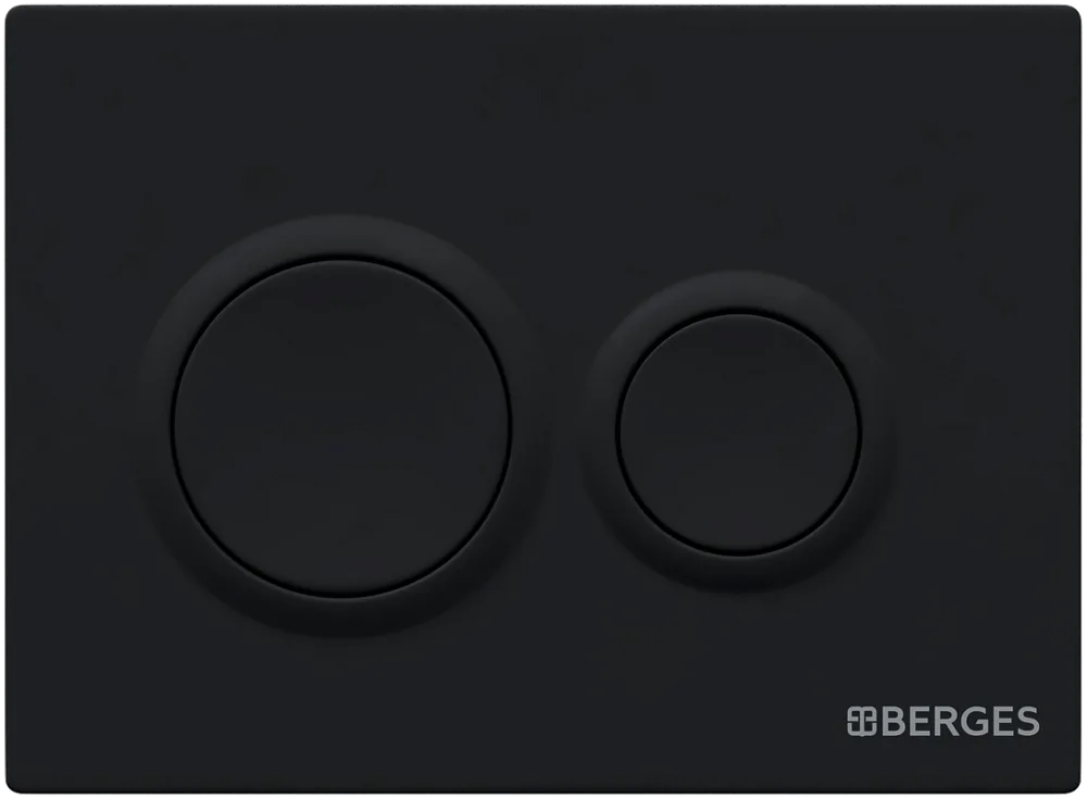 Система инсталляции для унитазов Berges Novum O5, с кнопкой смыва, черная soft touch Sancos — официальный сайт