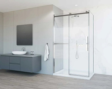 Душевой уголок Vincea Como Soft VSR-1CS1012CL 120x100 см профиль хром, стекло прозрачное