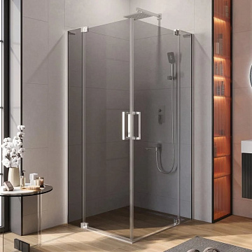 Душевой уголок Cezares Slider A 2 90/100 Grigio Cr профиль хром, стекло серое