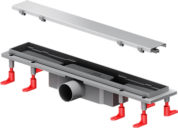 Душевой трап (лоток) AM.PM PrimeFlow Tile 50 см, сталь матовая