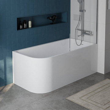 Акриловая ванна BelBagno 150x75 см, правая, BB712-1500-730-R