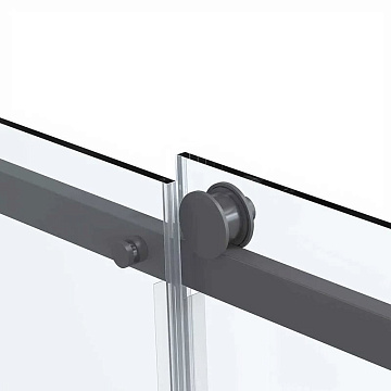 Душевой уголок Vincea Como Soft VSR-1CS1013CLGM 130х100, профиль вороненая сталь, стекло прозрачное