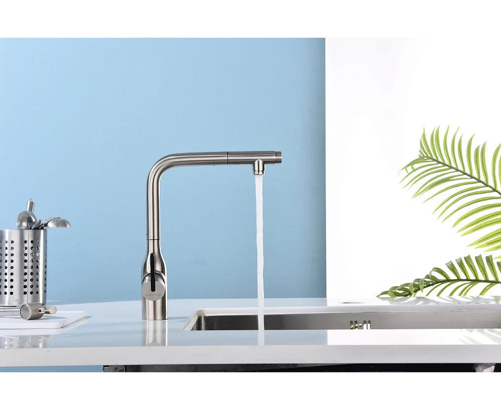 Смеситель для кухни Paulmark Viper Vi213105-BS брашированная сталь Sancos — официальный сайт