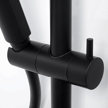 Душевая стойка Wasserkraft Thermo A11401, черная матовая