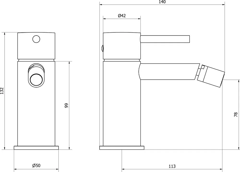 Смеситель для биде IB Rubinetterie Industria ID220CC_1 chrome Sancos — официальный сайт
