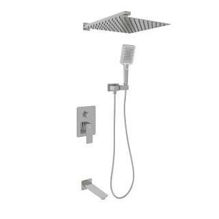 Душевой комплект Oliveeka D OL-88939003-BN С ВНУТРЕННЕЙ ЧАСТЬЮ, никель матовый