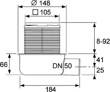 Душевой трап TECE Drainpoint S TECEdrainpoint S 50