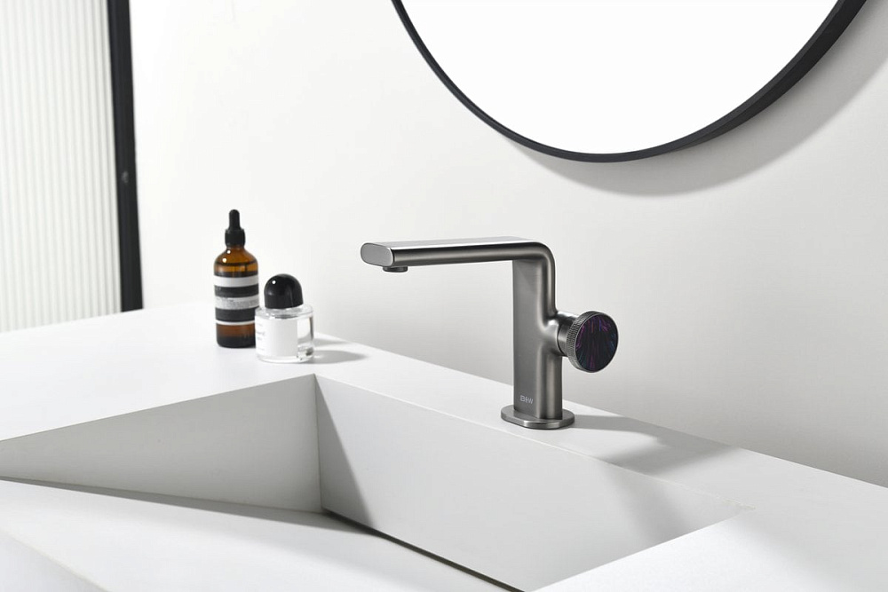 Смеситель для раковины Black&White Gravity 7207GM gun metal