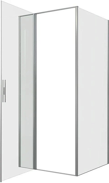 Душевой уголок Allen Brau Priority 90x90, профиль серебро браш, стекло прозрачное
