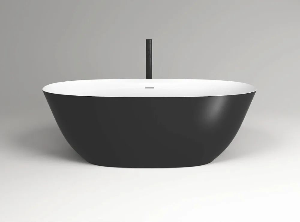 Ванна из искусственного камня Plumberia Selection Veloma 170x75 см, отдельностоящая, биколор матовый Sancos — официальный сайт