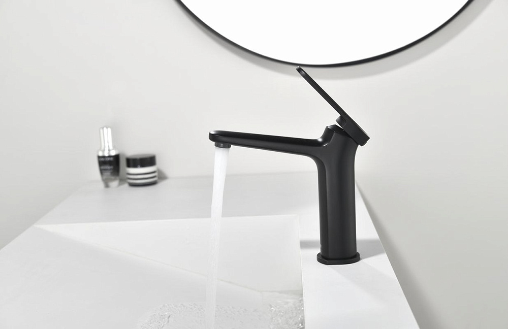 Смеситель для раковины Black&White Gravity 7109MB matt black