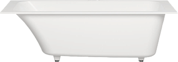 Ванна из искусственного камня Salini Orlanda S-Sense 170x80 см, встраиваемая, матовая белая, на ножк