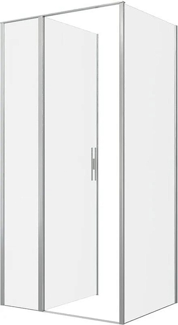 Душевой уголок Allen Brau Priority 100x90, профиль серебро браш, стекло прозрачное