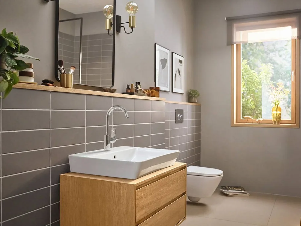 Смеситель для раковины Hansgrohe Rebris E 72576000 хром Sancos — официальный сайт