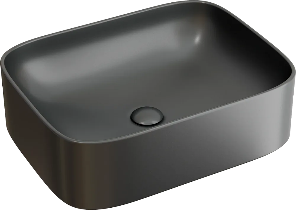 Накладная раковина Ceramicanova Element CN6052MDH темный антрацит матовая Sancos — официальный сайт