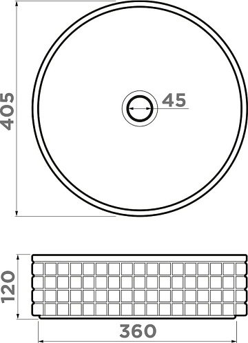 Накладная раковина Omoikiri Akira 40 BL, черная