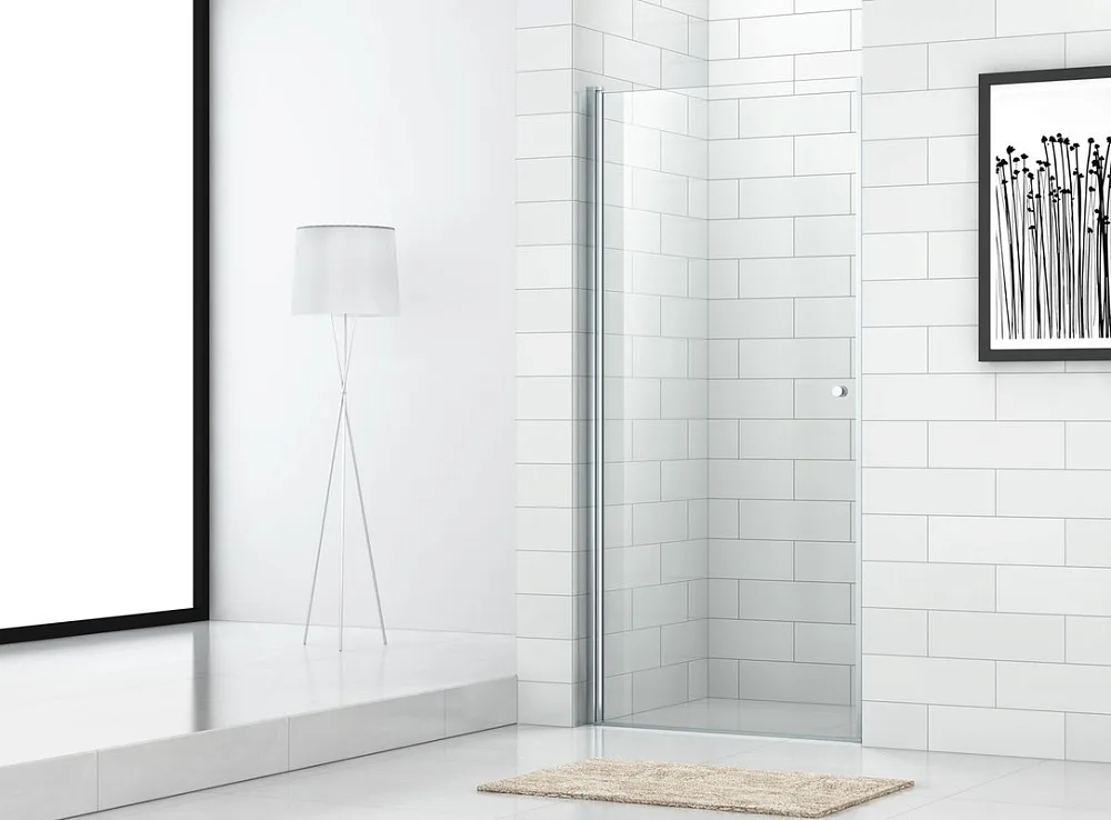 Душевая дверь в нишу Cezares Eco ECO-O-B-1-90-C-Cr стекло прозрачное Sancos — официальный сайт