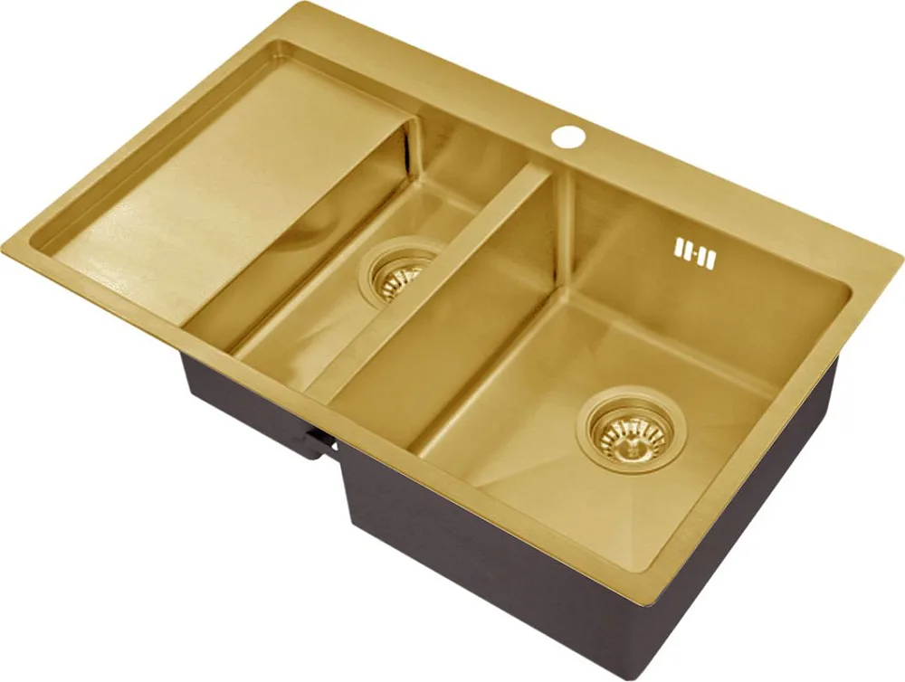 Мойка кухонная Zorg Inox PVD SZR 5178-2-R bronze Sancos — официальный сайт