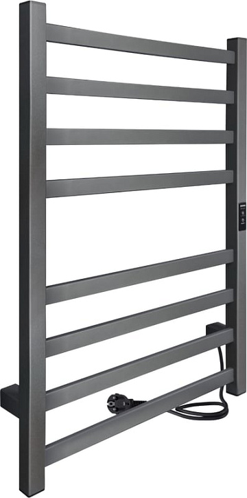 Полотенцесушитель электрический Indigo Oktava Slim 3 LСLOKS3E80-50GFMRt graphite metallic