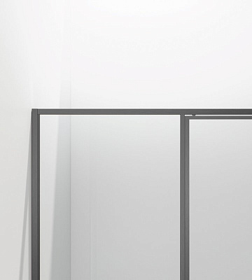 Душевая дверь Vincea Slim 8mm VDP-4SL120CLGM, вороненая сталь, стекло прозрачное