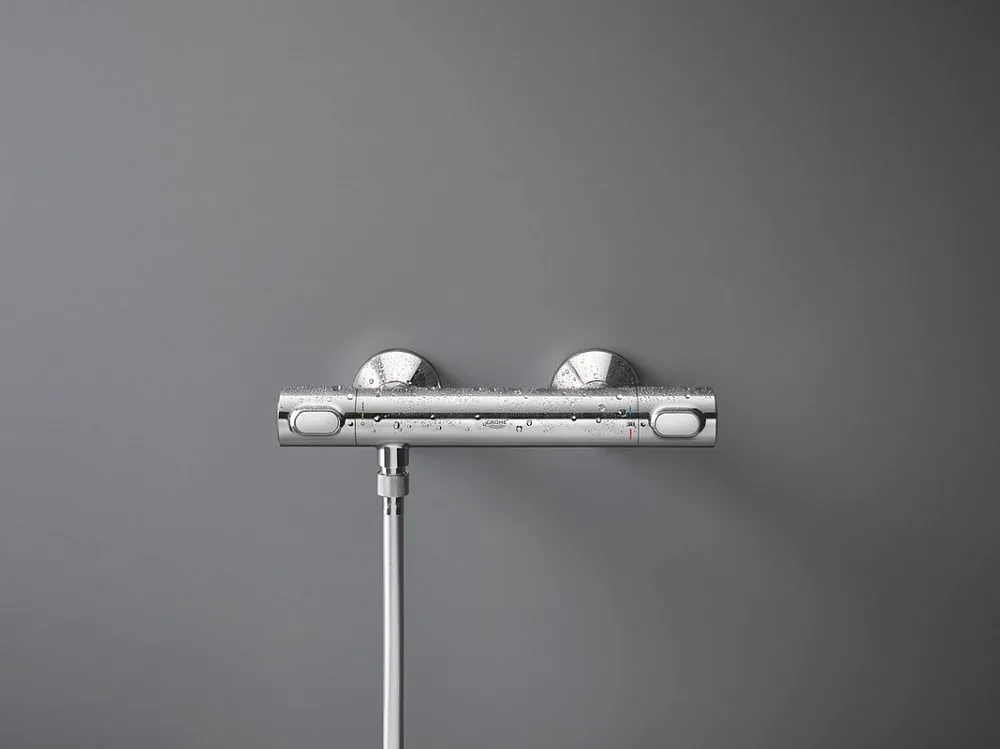Термостатический смеситель Grohe Precision Flow 34841000 с душевым гарнитуром Sancos — официальный сайт