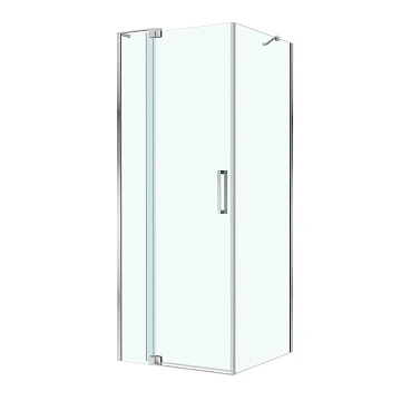 Душевой уголок Cezares Slider SLIDER-AH-1-80-80/90-C-Cr 80х90 см, профиль хром, стекло прозрачное