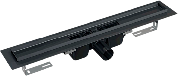 Душевой трап (лоток) AlcaPlast APZ1Black APZ1BLACK-1150 без решетки