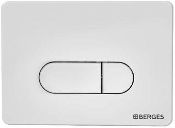 Система инсталляции для унитазов Berges Novum 040231, с кнопкой смыва, белая